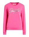 Gaudì Woman Sweatshirt Fuchsia Size S Cotton, Elastane In Pink