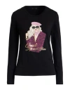 Gaudì Woman T-shirt Black Size S Cotton, Elastane In Black