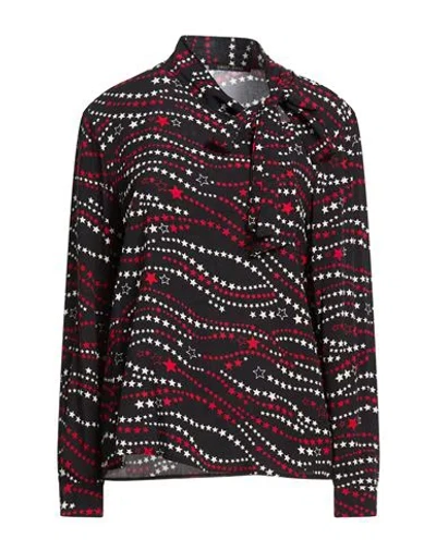 Gaudì Woman Top Black Size 8 Viscose In Multi