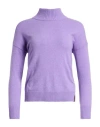 Gaudì Woman Turtleneck Lilac Size Xs Polyamide, Viscose, Wool, Cashmere In Purple