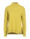 Gaudì Woman Turtleneck Lime Green Size Xxs Polyamide, Viscose, Wool, Cashmere In Yellow