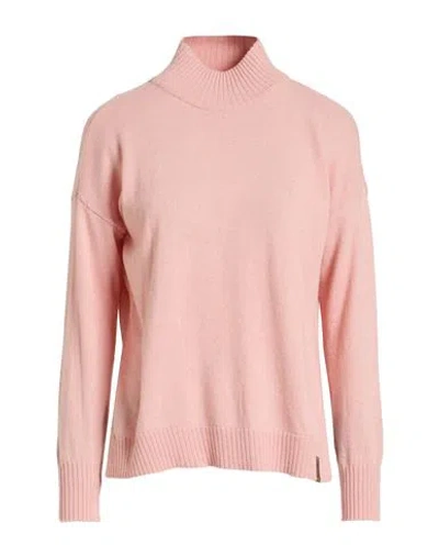 Gaudì Woman Turtleneck Pink Size Xxs Polyamide, Viscose, Wool, Cashmere