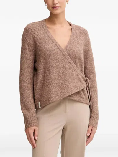 Gaudì Wrap-tie Cardigan In Brown
