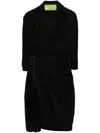 Gauge81 Miya Silk Wrap Dress In Black