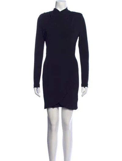Pre-owned Gauge81 Asymmetrical Mini Dress In Black
