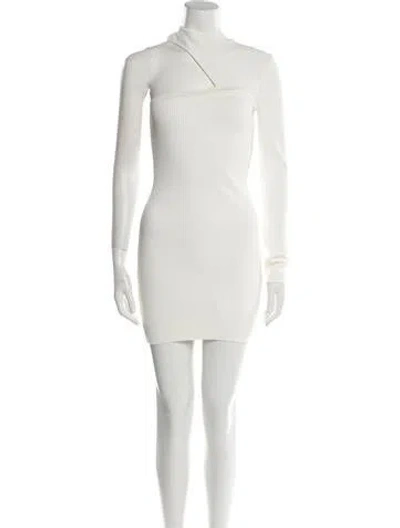 Pre-owned Gauge81 Asymmetrical Mini Dress In Neutral
