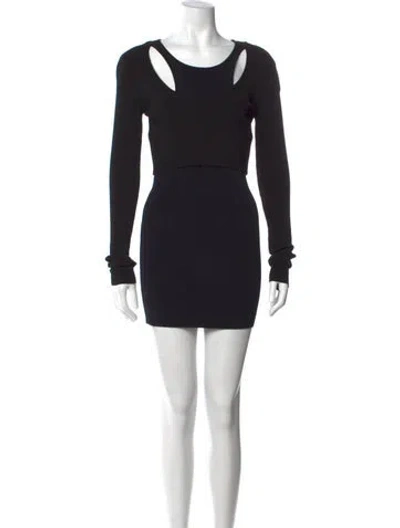 Pre-owned Gauge81 Asymmetrical Mini Dress W/ Tags In Black