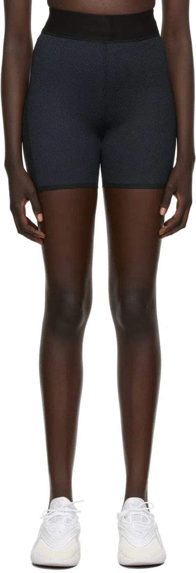 Gauge81 Black & Blue Calgary Shorts In Black / Cornflower