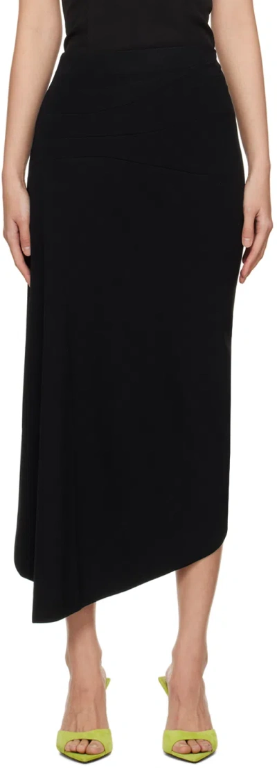 Gauge81 Black Lange Midi Skirt In 100 Black