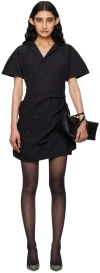 Gauge81 Black Lucia Minidress In 100 Black