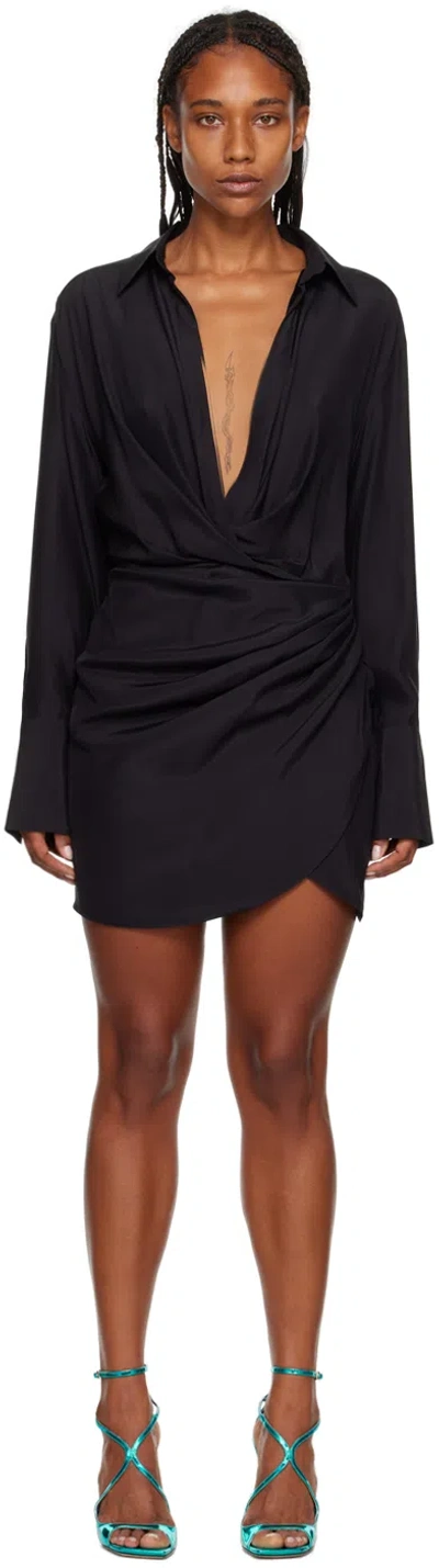 Gauge81 Black Naha Minidress