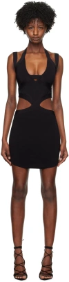 Gauge81 Black Sagua Minidress In 100black