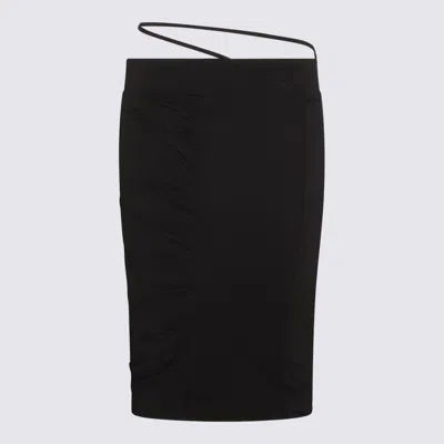 Gauge81 Dayton Ruched Pencil Skirt In Black