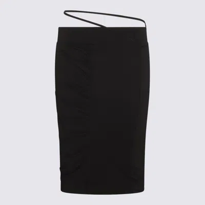 GAUGE81 GAUGE81 BLACK VISCOSE DAYTON PENCIL SKIRT