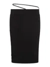 Gauge81 Dayton Ruched Pencil Skirt In Black