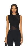 Gauge81 Black Carey Bodysuit In Black
