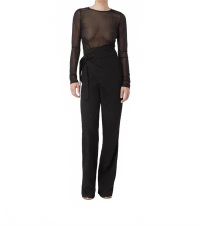 Gauge81 Carlow Pants With Drape Detail In Black