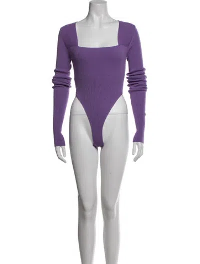 Pre-owned Gauge81 Cashmere Square Neckline Sweater In Purple