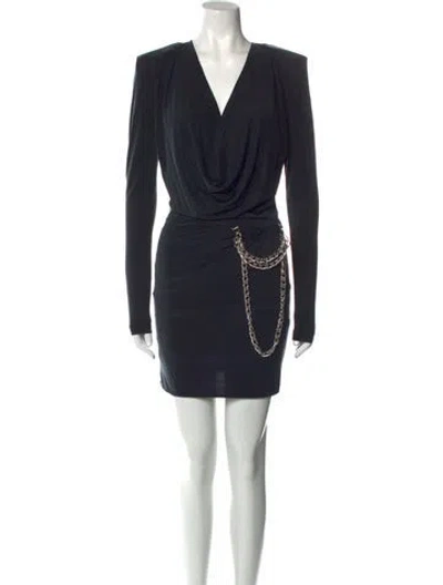 Pre-owned Gauge81 Cowl Neck Mini Dress W/ Tags In Gray