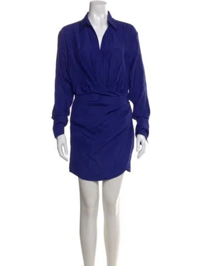 Pre-owned Gauge81 Cowl Neck Mini Dress W/ Tags In Purple