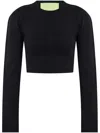 Gauge81 Cropped Sweater In Black