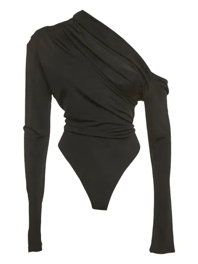 Pre-owned Gauge81 Cut-out Bodysuit In Black