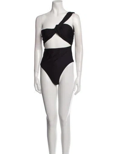 Pre-owned Gauge81 Cutout Accent One-piece In Black