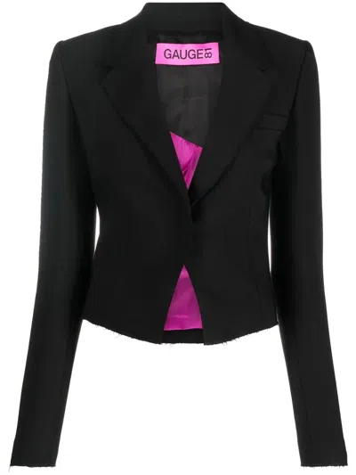 Gauge81 Fitted Button-up Blazer In Black