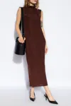 Gauge81 Brown Flora Midi Dress In Brown