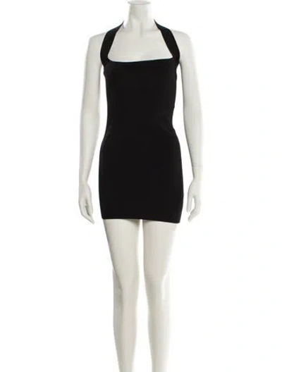 Pre-owned Gauge81 Halterneck Mini Dress W/ Tags In Black