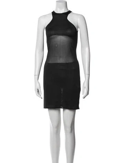Pre-owned Gauge81 Halterneck Mini Dress W/ Tags In Black
