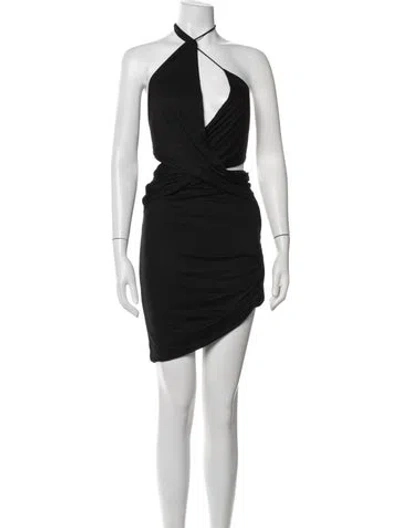 Pre-owned Gauge81 Halterneck Mini Dress W/ Tags In Black