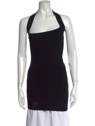 Pre-owned Gauge81 Halterneck Sleeveless Top In Black