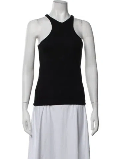 Pre-owned Gauge81 Halterneck Sleeveless Top In Black/white