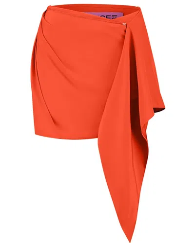 Gauge81 Himeji Silk Mini Skirt In Orange
