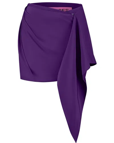 Gauge81 Himeji Silk Mini Skirt In Purple