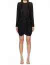 Gauge81 Izu Mini Dress In Black In Black
