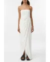 Gauge81 Lica Linen-blend Midi Dress In Ivory