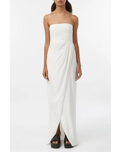 Gauge81 Lica Linen-blend Midi Dress In Ivory