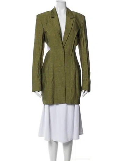 Pre-owned Gauge81 Linen Blazer In Green
