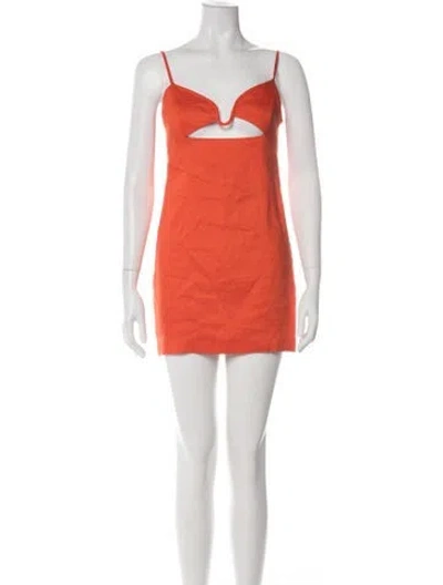 Pre-owned Gauge81 Linen Mini Dress In Green