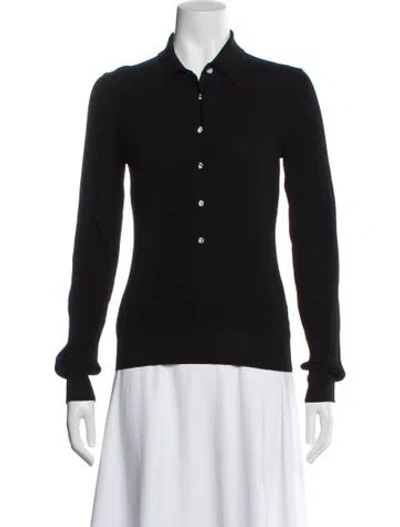 Pre-owned Gauge81 Long Sleeve Polo In Black
