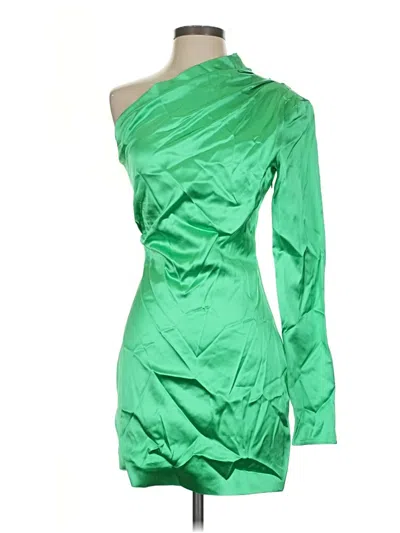Pre-owned Gauge81 Long Sleeve Top Green One Shoulder Neckline Tops