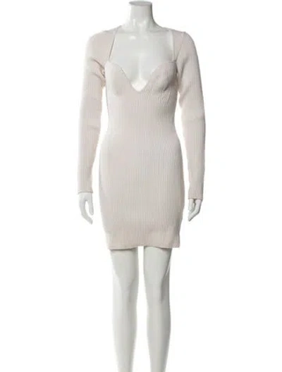 Pre-owned Gauge81 Merino Wool Mini Dress In Blue