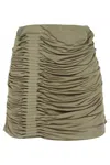 Gauge81 Woman Mini Skirt Military Green Size 8 Viscose In Green