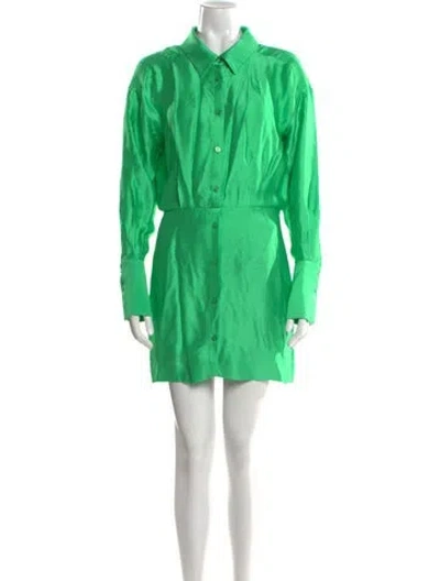 Pre-owned Gauge81 Mini Dress In Green
