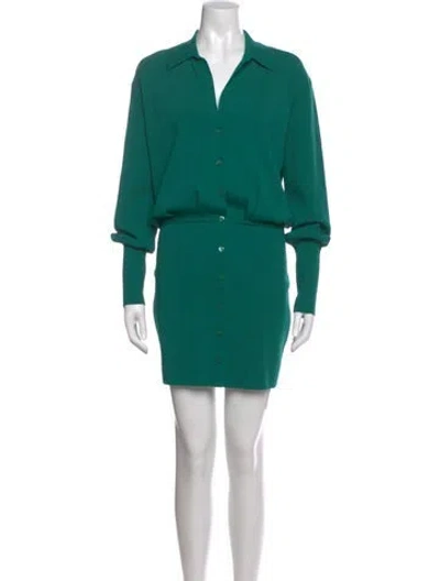 Pre-owned Gauge81 Mini Dress In Green