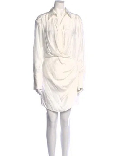 Pre-owned Gauge81 Mini Dress In White
