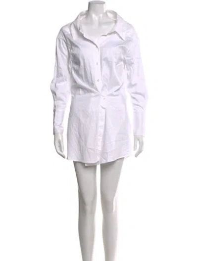 Pre-owned Gauge81 Mini Dress In White