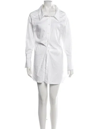 Pre-owned Gauge81 Mini Dress In White